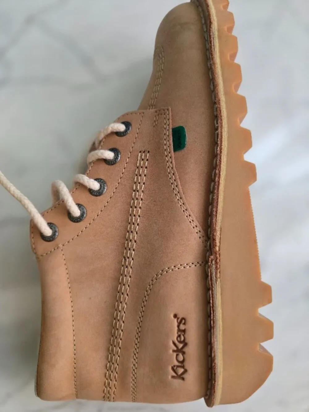 Classic Kickers Kick Hi Leather Boots Tan Size EU 42 (US Men 9 / Women 11)